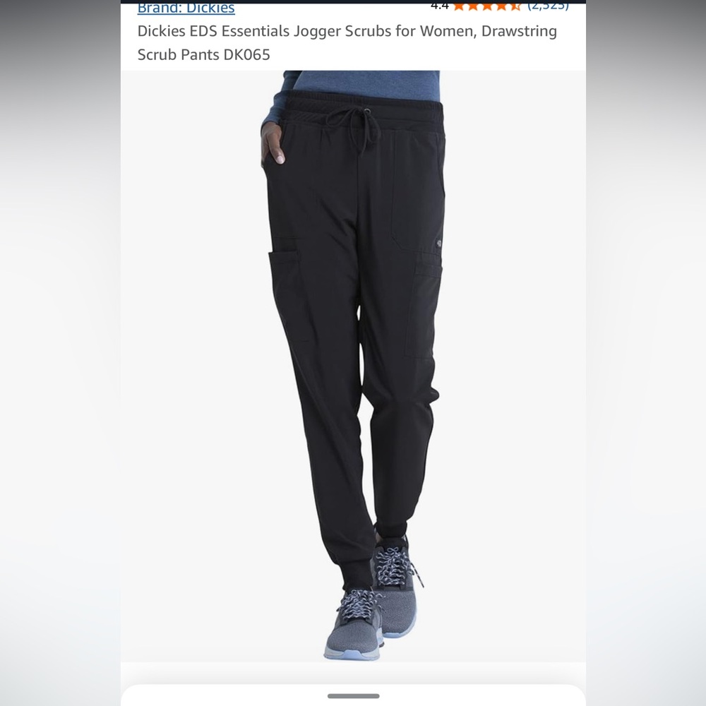 Dickies women’s Black Jogger Scrub Pants